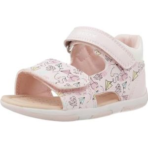 Geox B sandaal Tapuz Girl baby-meisjes sandaal, Pink Multicolor, 23 EU