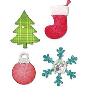 Sizzix""Kerstboom/ornament/sneeuwvlak en stocking"" Bigz stans