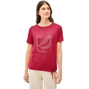 Cecil - Shirt - Rood - Katoen - Edelstenen