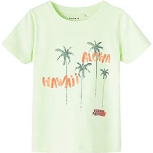 NAME IT Baby Boys NMMFRANKIE SS TOP Box T-shirt, limoencrème, 86, Lime Cream, 86 cm