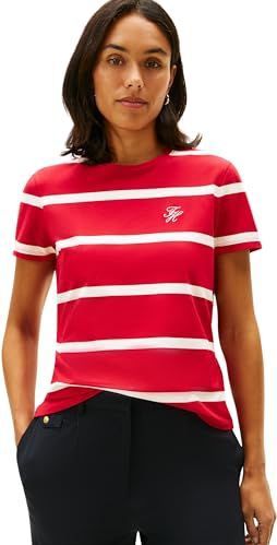 TOMMY HILFIGER Shirt  rood / wit
