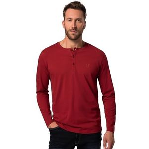 JP 1880 - 702555 - T-shirt - Paars - Lange Mouwen - Knoopsluiting