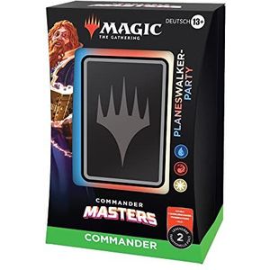 Magic: The Gathering Commander Masters Commander-Deck – Planeswalker-Party (verzamelaars-booster-proefverpakking met 2 kaarten - Duitse versie)