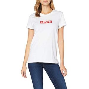 Levi's dames T-shirt The Perfect Tee, Box Tab White+, L