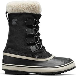 Sorel Dames Winter Carn4Al Waterdichte Sneeuwlaarzen, Zwart/Stone, 10 UK, Zwarte Steen, 43 EU