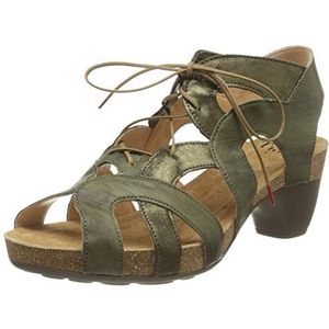 Think! Traudi sandalen met gesloten teen voor dames, Groene Salvia Kombi 61, 36 EU