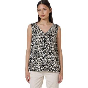 Street One Studio Dames Gedessineerde blouse top in Beige, in size: 34