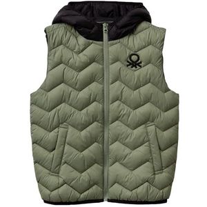 UNITED COLORS OF BENETTON - Bodywarmer - Pastelgroen - Met Capuchon