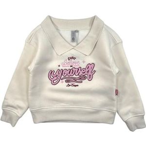 Lee Cooper Sweatshirt met capuchon voor meisjes, Wit, 4 Jaren