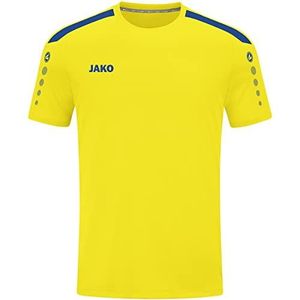 JAKO Unisex Jersey Power, korte mouwen, Citro/Royal, XXL