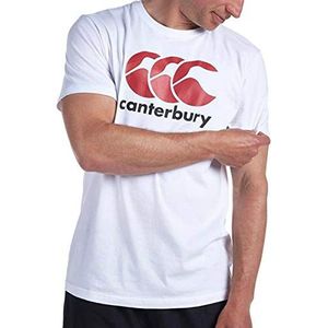 Canterbury Heren T-shirt CCC logo, wit, XS
