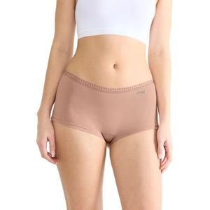 sloggi Dames GO Crush Short C3P Briefs, Cameo Brown, S (3-pack), Cameo Brown, S