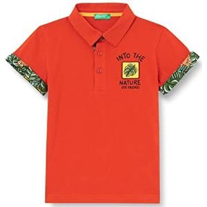United Colors of Benetton Poloshirt voor kinderen en jongens, Rood 29L, 9 Maanden