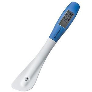 SILICONEN SPATEL+SONDE THERMOMETER 25 CM