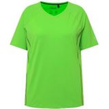 Ulla Popken - Shirt - Lichtgroen - Effen - Halve Mouw