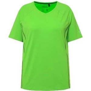 Ulla Popken - Shirt - Lichtgroen - Effen - Halve Mouw