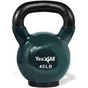 Yes4All Unisex's RZ7D Kettlebell, J. 55 lbs-Midnight Groen
