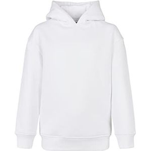 Urban Classics Meisjes hoodie Girls Hoody, Basic sweatshirt met capuchon verkrijgbaar in 6 kleuren, maten 110/116-158/164, wit, 146/152 cm