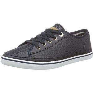 Tommy Hilfiger Dames K1285esha 12s Sneakers, blauw Midnight 403, 42 EU