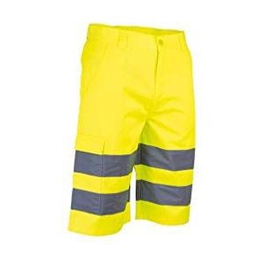 LMA Workwear 6072 ECLAIRAGE effen HS bermudashorts, maat 56, fluorescerend geel