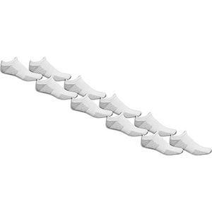 Fruit Of The Loom Men's Value No Show, White, Shoe Size 6-12/Sock Size 10-13