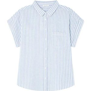 Springfield blauw overhemd, maat 38, Blauw/Staal, 36