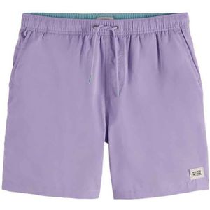 Scotch & Soda Zwemshort voor heren, halflange zwemshort, Bright Lavender, S