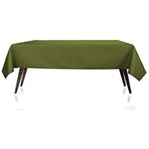 Gemitex Damina roestvrij tafelkleed 140 x 140 cm gras groen 18, polyester