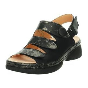 Think Cambi 0080 Damessandalen met leren voering, zwart/combi 0080, 36 EU, zwart combi 0080, 36 EU