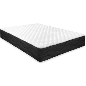 Homey - Visco-elastische matras Sleep Pro, omkeerbaar (winter-zomergezicht), stevigheid, gemiddelde hardheid, dikte 25 cm, mijtdicht, antibacterieel en hypoallergeen, 140 x 200 cm