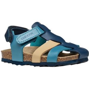Geox - Chalki Boy - Sandalen - Navy Camel - Leer/Synthetisch/Rubber