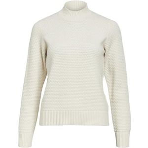 Object OBJFENYA RE L/S KNIT Pullover NOOS, Wit zand/detail: melange, XL