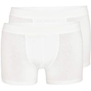 LOVABLE Stretch Cotton Lp boxershorts (verpakking van 2 stuks) voor heren - wit - Medium