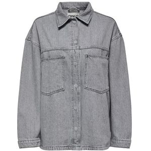 Onlemmie L/S Shirt Grey DNM Azg Noos, Medium Grey Denim, 3XL