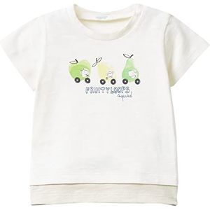 United Colors of Benetton T-shirt voor kinderen, wit 036, 62 cm