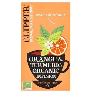 Clipper Orange & Turmeric Organic Infusion 4 x 20 stuks 40 g