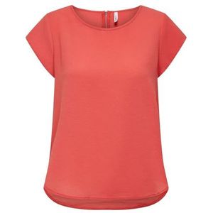 ONLY dames T-Shirt Onlvic S/S Solid Top Noos Ptm, cayenne, 42