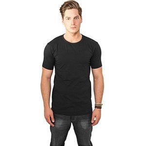 Urban Classics Heren T-shirt Fitted Stretch Tee, basic bovendeel voor mannen van rekbaar materiaal, verkrijgbaar in vele kleuren, maten S - XXL, zwart, M