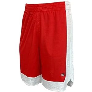 Champion Legacy Icons Pants Soft Mesh Two-Tone Bermuda Shorts, rood/wit, S Heren SS24, Rood/Wit, S