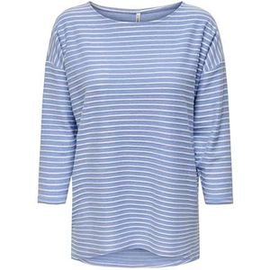 ONLY Damesblouse, Provence/Stripes: cloud Dancer, S