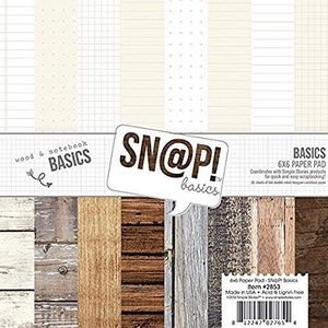 Simple Stories Simple Stories dubbelzijdig papier pad 6 x 6 2-snap kleur Vibe Basics hout en notebook, andere, meerkleurig