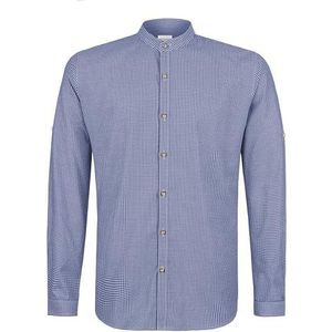 Stockerpoint Heren klederdrachthemd Marius overhemd, donkerblauw, M