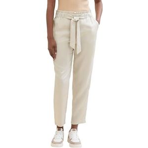 TOM TAILOR Denim Damesbroek, taps toelopende pasvorm, 10479 - beige grijs, XXL