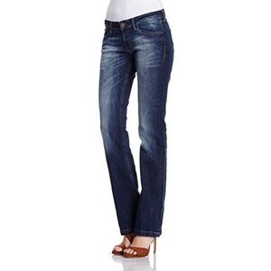 Cross Laura Jeans voor dames, boot-cut jeans, blauw (Midnight Blue Used 264), 34W x 36L