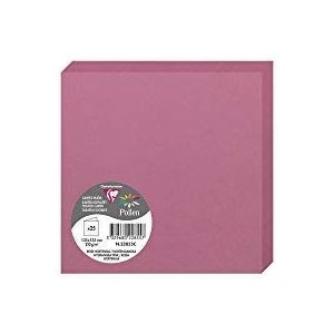 Clairefontaine 22839 C Pollen Pack 25 Vouwkaarten 13,5 x 13,5 cm 13,50 x 13,50 x 0 Rose Hortensia