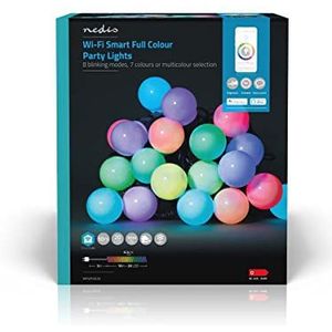Nedis SmartLife Wi-Fi decoratieve LED-feestverlichting (grote bollen) - 10m - 20 LED's / full-color