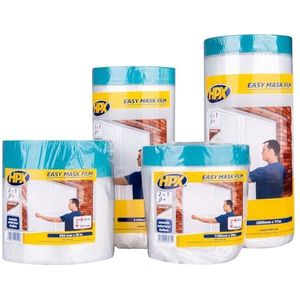 Zarivy Transparante afdekfolie, weerbestendig, eenvoudig aan te brengen, ideaal voor bescherming en lakken buitenshuis.