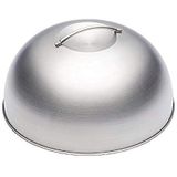 KitchenCraft MasterClass MCMDOME Smeltkoepel en Burger Cover, roestvrij staal, zilver, 22,5 x 12 x 16 cm