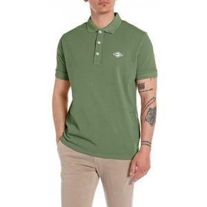 Replay Poloshirt voor heren, Combat Green 830, M