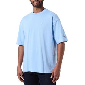 Champion Legacy Icons Tonal Logo T-Shape S/S Crewneck T-shirt, lichtblauw, L heren SS24, Hemelsblauw., L